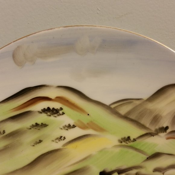 Vintage hand painted Plate - Picture 3 of 7